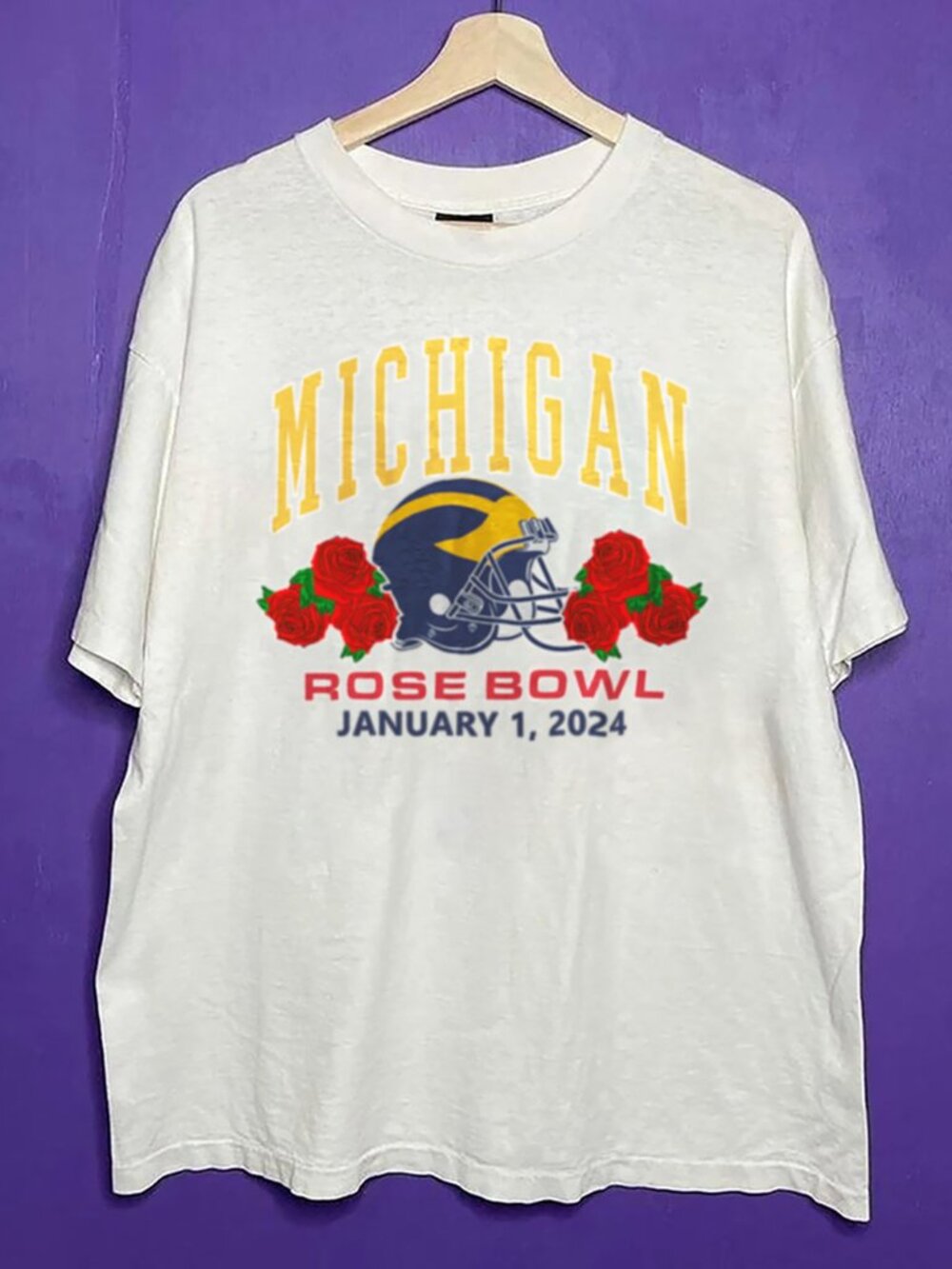 2023 2024 University of Michigan Wolverines Rose Bowl Football Shirt, NCAA Shirt